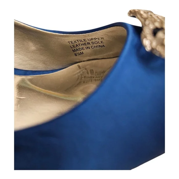 Women's Audrey Brooke Blue Embellished Heels Size 8.5 - Picture 4 of 7